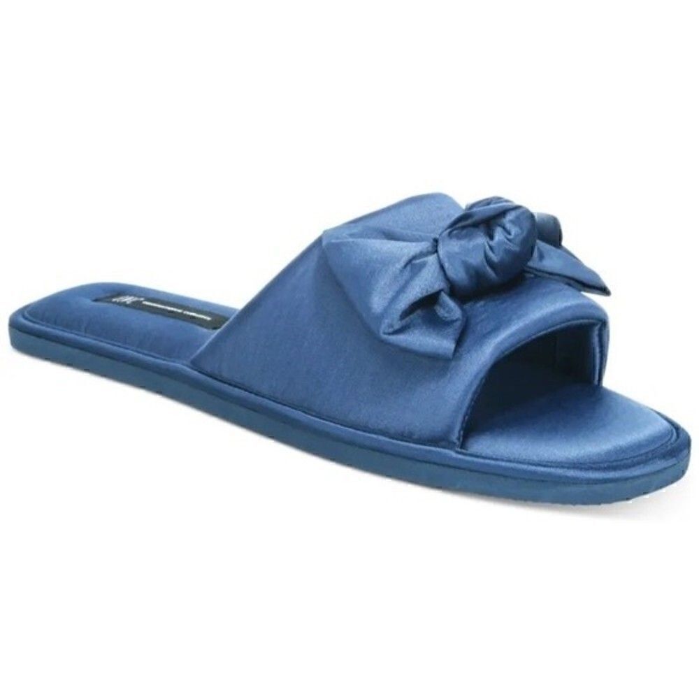 - New INC Women's Satin-Bow Slide Slippers, Nightfalls size L9/10